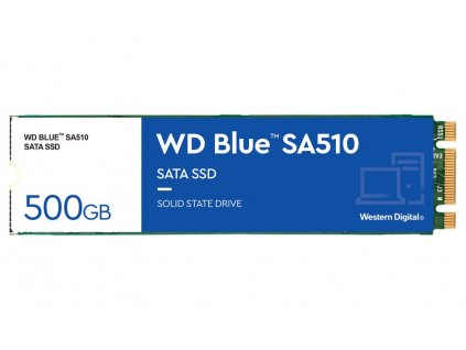 WESTERN DIGITAL SSD BLUE SA510 500GB / WDS500G3B0B / M.2 SATA III / Interní / 2280