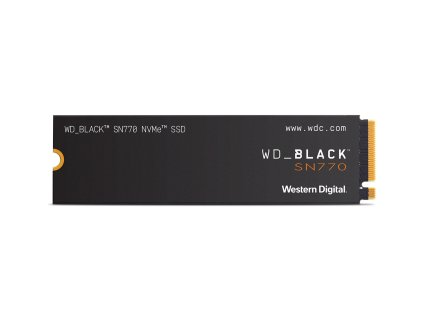 WESTERN DIGITAL SSD Black SN770 500GB / WDS500G3X0E / NVMe M.2 PCIe Gen4 / Interní / M.2 2280