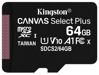 Kingston microSDXC Canvas Select Plus 64GB A1 CL10 bez adaptera