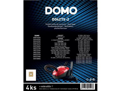 DOMO DO42TS-2 Sáčky do vysavače - 4 ks