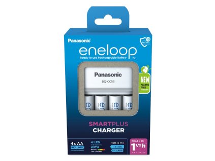 Panasonic Eneloop BQ-CC55 + 4 x R6/AA Eneloop 2000mAh BK-3MCDE
