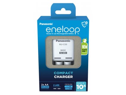 Panasonic Eneloop BQ-CC50 + + 2 x R6/AA Eneloop 2000mAh BK-3MCDE