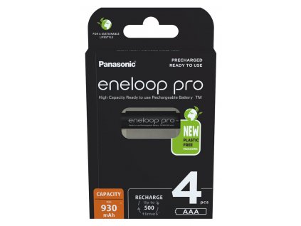 Panasonic Eneloop PRO R03/AAA Ni-MH 930mAh (BK-4HCDE/4BE) - 4ks