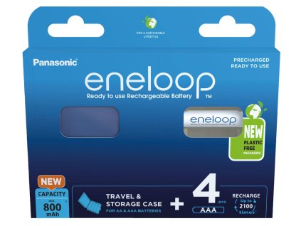 Panasonic Eneloop R03/AAA 800mAh +BOX (BK-4MCDEC4BE) - 4ks