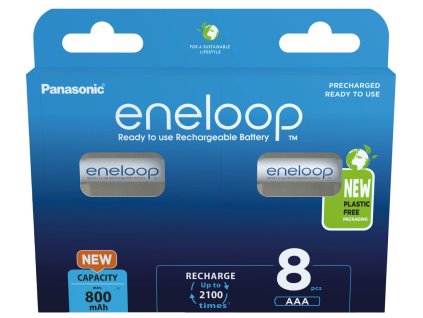 Panasonic Eneloop NiMH R03/AAA 800mAh (BK-4MCDE/8BE) - 8ks