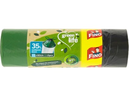 FINO vrecia na odpad 35L/15ks green life