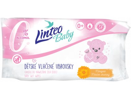 LINTEO BABY vlhčené obrúsky 72ks