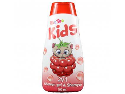 MeToo sprchový gél a šampón 2v1 500ml Raspberry Kitten