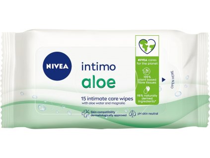 NIVEA INTIMO intímne obrúsky 15ks Aloe