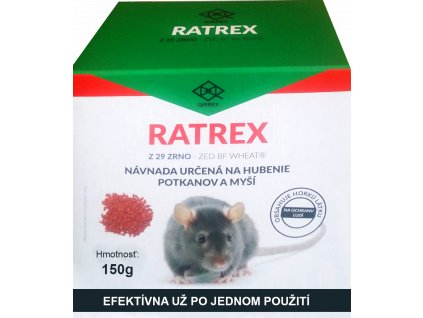 RATREX Z návnada na hubenie hlodavcov 150g