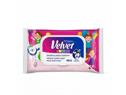 VELVET Vlhčený toaletný papier Junior 48ks