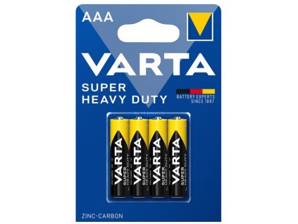 Varta Superlife R03/AAA zinkovo-uhlíková batéria - 4ks