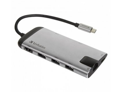 VERBATIM USB hub MULTIPORT USB-C / 3x USB 3.0 / HDMI / SDHC / MICROSDHC / RJ45
