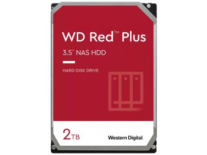 WESTERN DIGITAL RED PLUS 2TB / WD20EFPX / SATA 6Gb/s / Interní 3,5"/ 64MB