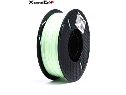 XtendLAN PLA filament 1,75mm svítící zelený 1kg