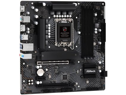 ASRock B760M Phantom Gaming Lightning/D4 / Intel B760 / LGA1700 / 4x DDR4 / 2x M.2 / HDMI / DP / USB-C / mATX