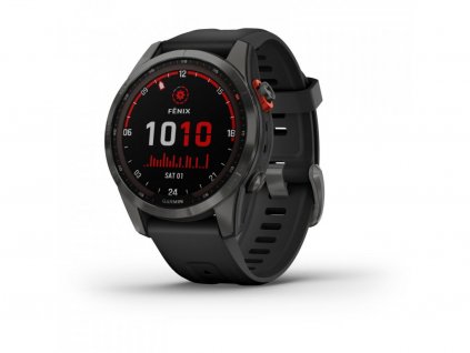 Garmin Fenix 7S Solar Slate Gray with Black Band