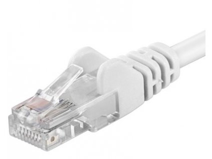Premiumcord Patch kabel CAT6a S-FTP, RJ45-RJ45, AWG 26/7 0,5m bílá