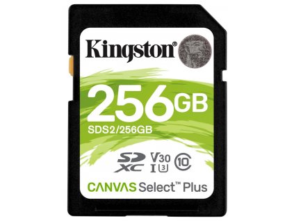 Kingston SDXC Canvas Select Plus 256GB U3 V30 CL10