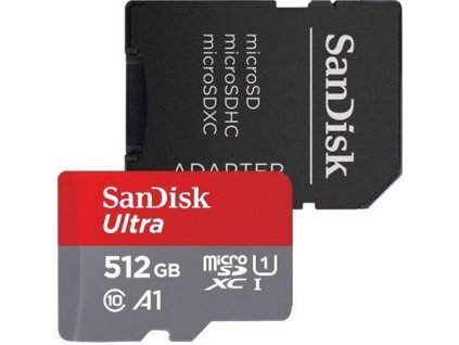 SanDisk Ultra micro SDXC 512GB UHS-I U1 Class 10 + Adaptér (SDSQUAC-512G-GN6MA)