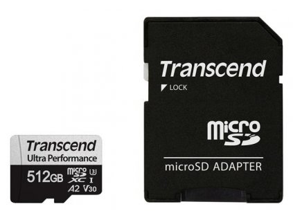 Transcend 512GB microSDXC 340S UHS-I U3 V30 A2 3D TLC Class 10