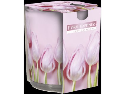 BISPOL sviečka sklo A 100g Floral Happiness