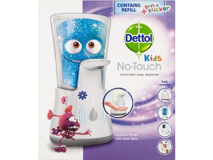 DETTOL bezdotykový dávkovač mydla 1ks+250ml Kids Dobrodruh