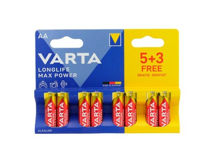 8 x baterie aa lr6 varta max power 4706 max tech
