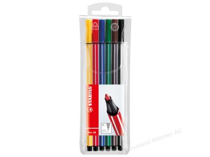 6806 pl popisovace 6 ks stabilo pen v bl