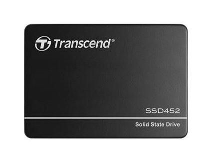 TRANSCEND SSD452K 128GB Industrial (3K P/E) SSD disk 2.5" SATA3, 3D TLC, Aluminium case, 560MB/s R, 520 MB/W, černý