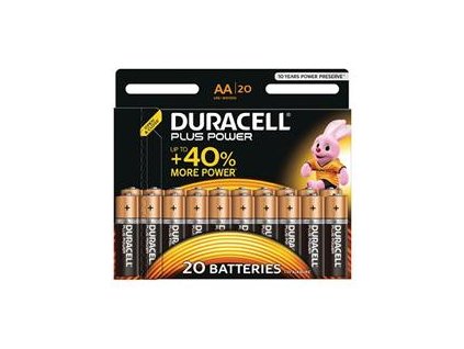 Duracell MN1500B20 Plus Power AA - 20 Pack