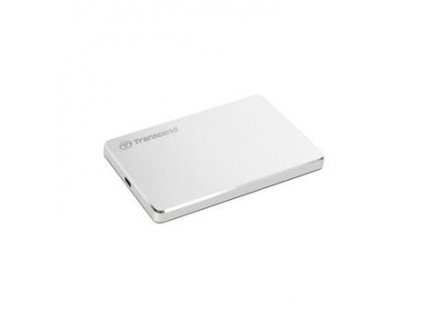 TRANSCEND 2TB StoreJet 25C3S, 2.5", USB-C (3.1 Gen 1) Stylový externí hard disk, ultra-tenký, stříbrný