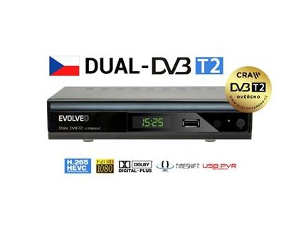 EVOLVEO Gamma T2, Dual HD DVB-T2 H.265/HEVC