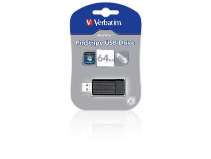 VERBATIM Store 'n' Go PinStripe 64GB USB 2.0