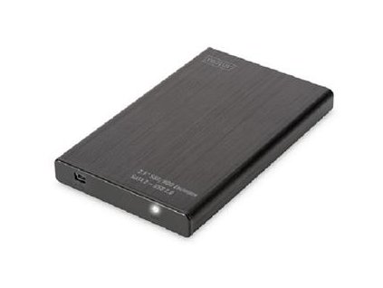 Digitus Externí Hliníkové Pouzdro 2,5 SSD / HDD, SATA III USB 2.0