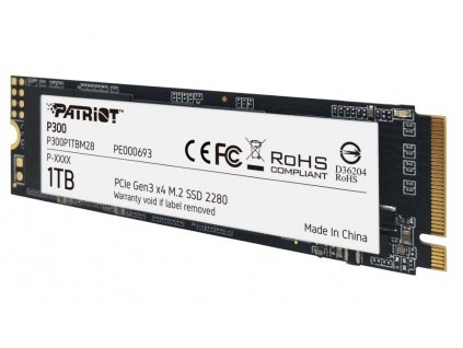 PATRIOT P300 1TB SSD M.2 PCIe Gen3 x4 NVMe 1.3 / 2280