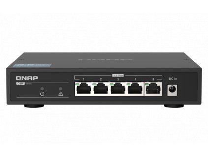 QNAP QSW-1105-5T (5x 2,5GbE port, pasivní chlazení, podpora 100M/1G/2,5G)