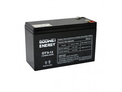 GOOWEI ENERGY Pb akumulátor VRLA AGM 12V/9Ah (OT9-12)