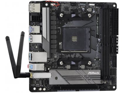 ASRock A520M-ITX/AC / AMD A520 / AM4 / 2x DDR4 DIMM / DP / HDMI / USB-C / Wi-Fi / Mini-ITX