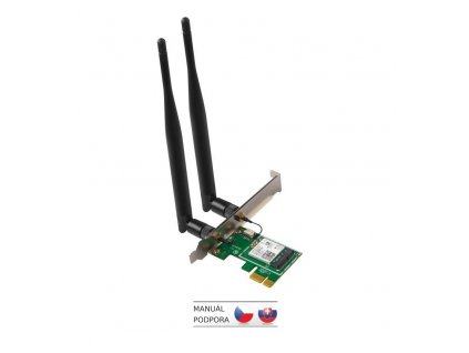 Tenda E30 Wireless AX PCI Express Adapter AX3000, WiFi6, Bluetooth 5.0, WPA3, 2x 5 dBi, Win10