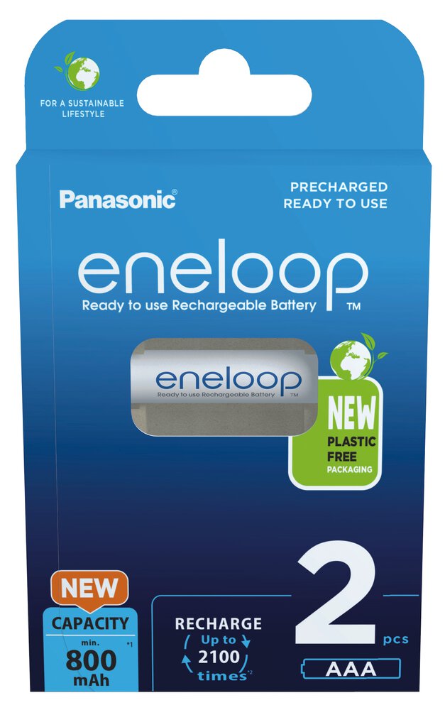 Panasonic Eneloop R03/AAA 800mAh (BK-4MCDE/2BE) - 2ks BK-4MCDE/2BE