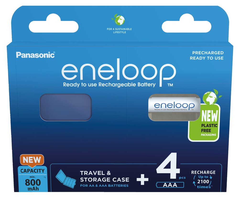 Panasonic Eneloop R03/AAA 800mAh +BOX (BK-4MCDEC4BE) - 4ks BK-4MCDEC4BE