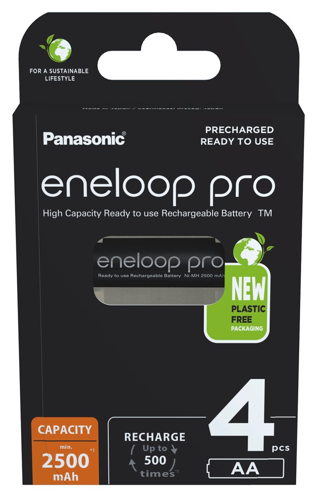 Panasonic Eneloop Pro AA/R6 2500mAh (BK-3HCDE/4BE) - 4ks BK-3HCDE/4BE