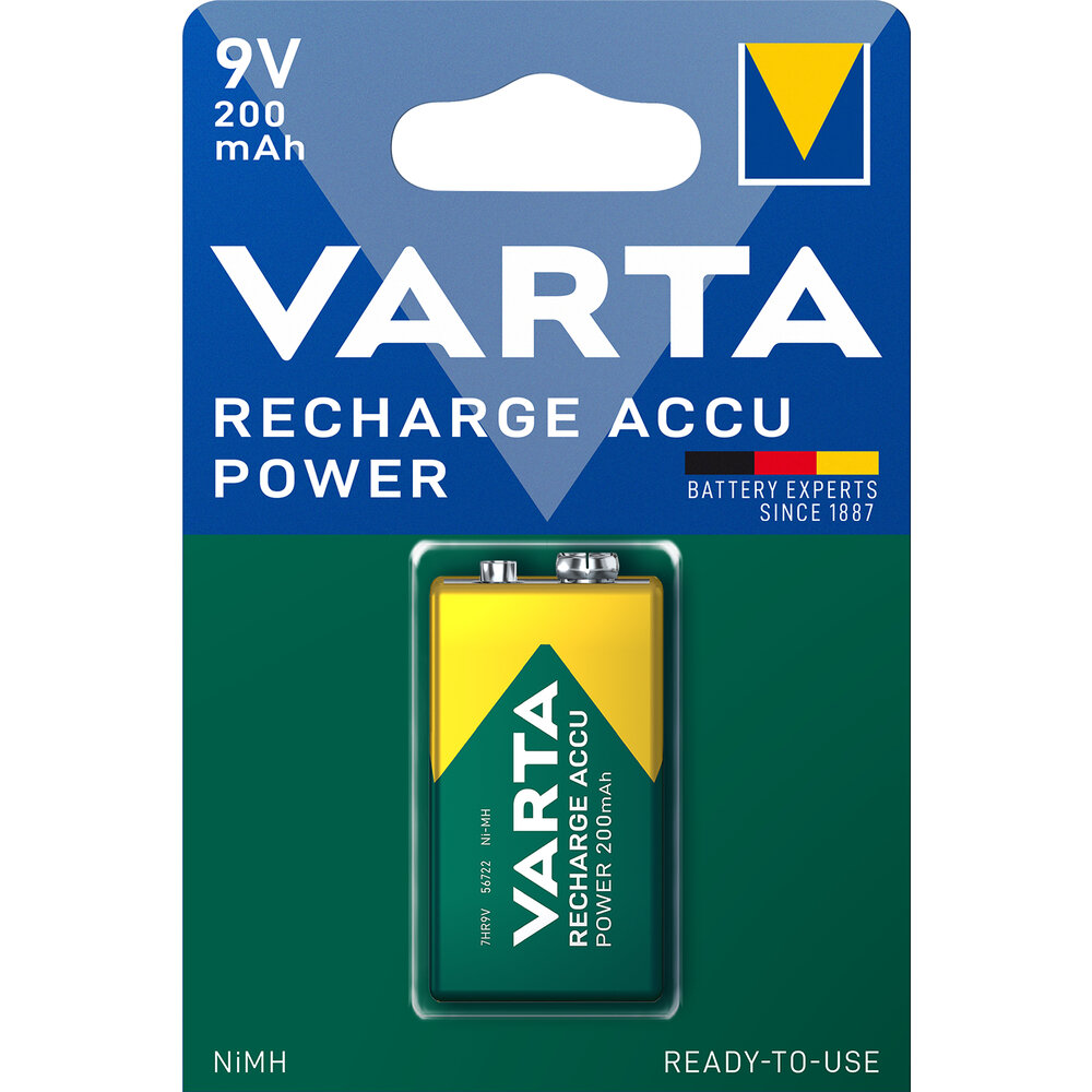 Varta R2U 6F22 9V Ni-MH 200 mAh (56722)