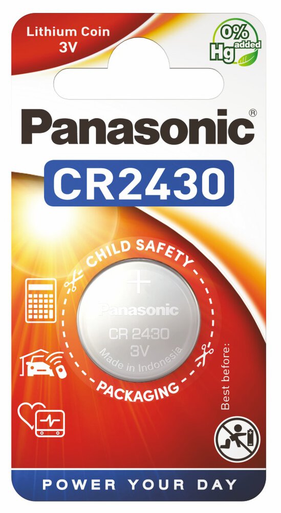 Panasonic CR2430 1ks 5410853012313