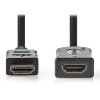 NEDIS High Speed prodlužovací HDMI kabel s ethernetem/ konektory HDMI – HDMI/ 4K/ černý/ 1m