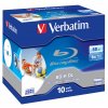 VERBATIM BD-R Blu-Ray DL 50GB/ 6x/ Wide Printable/ Jewel/ 10pack