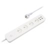 IMMAX NEO LITE SMART 4x zásuvka/ 4x USB/ krytí IP20/ Wi-Fi/ 1,5 m/ bílý, TUYA