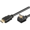 PremiumCord Kabel HDMI+Ethernet, zlac., 90°, 2m