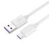 PremiumCord Kabel USB 3.1 C/M - USB 2.0 A/M, Super fast charging 5A, bílý, 1m